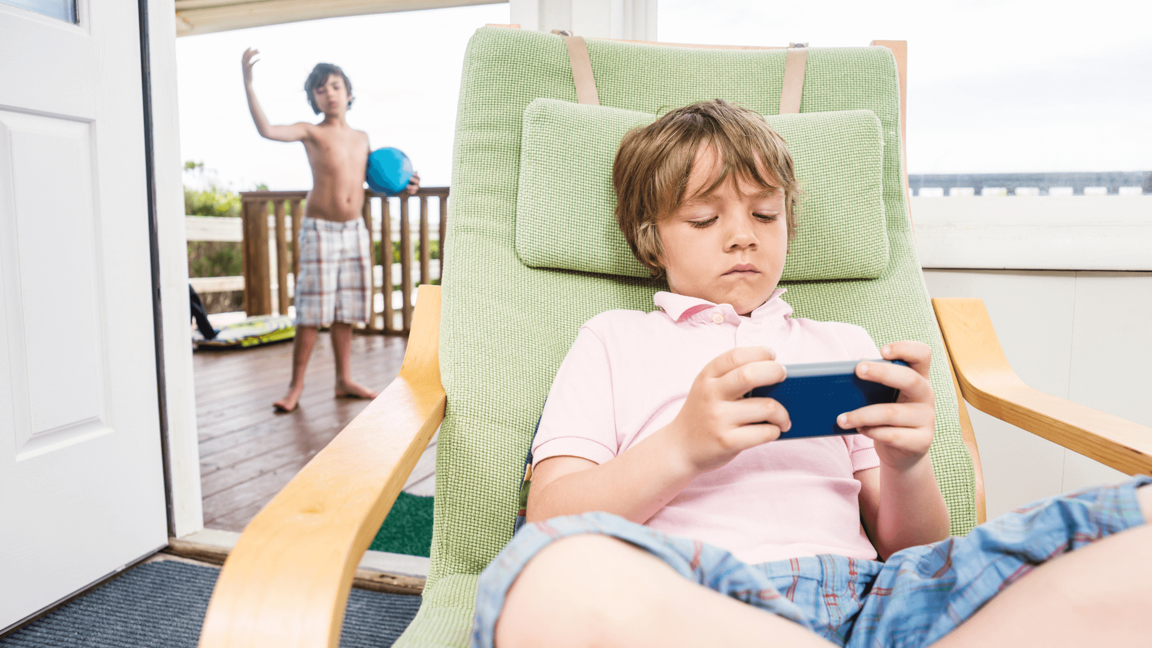 Kids with tablets