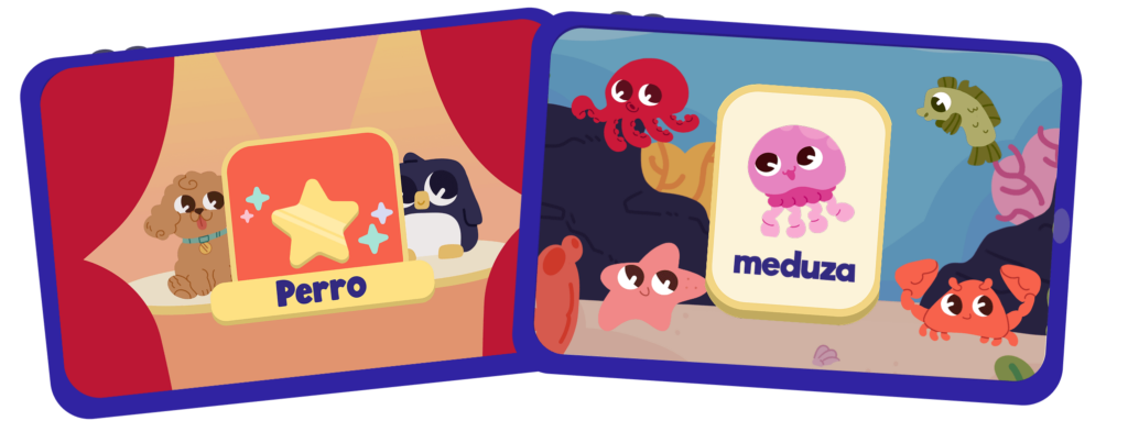 Learning Spanish through kids games
