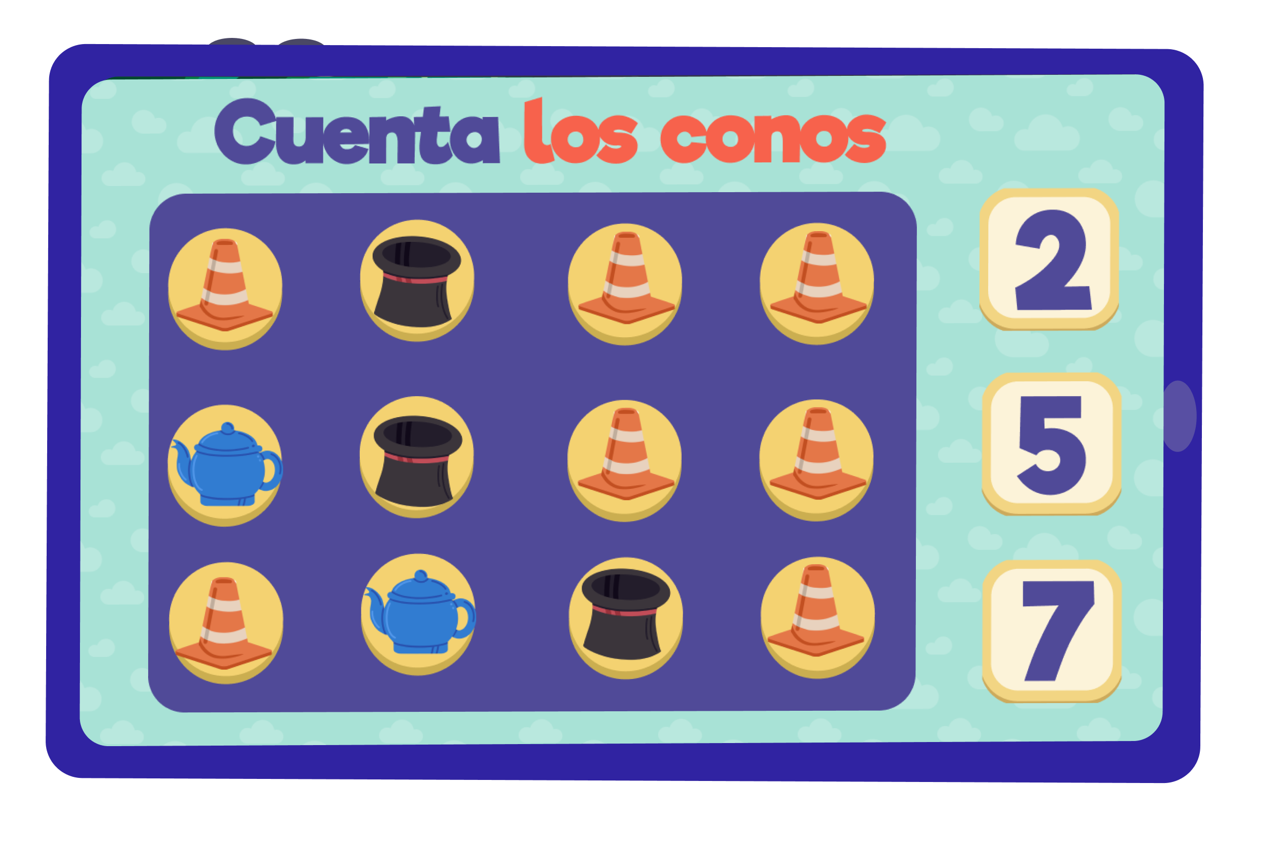 Cuenta los conos