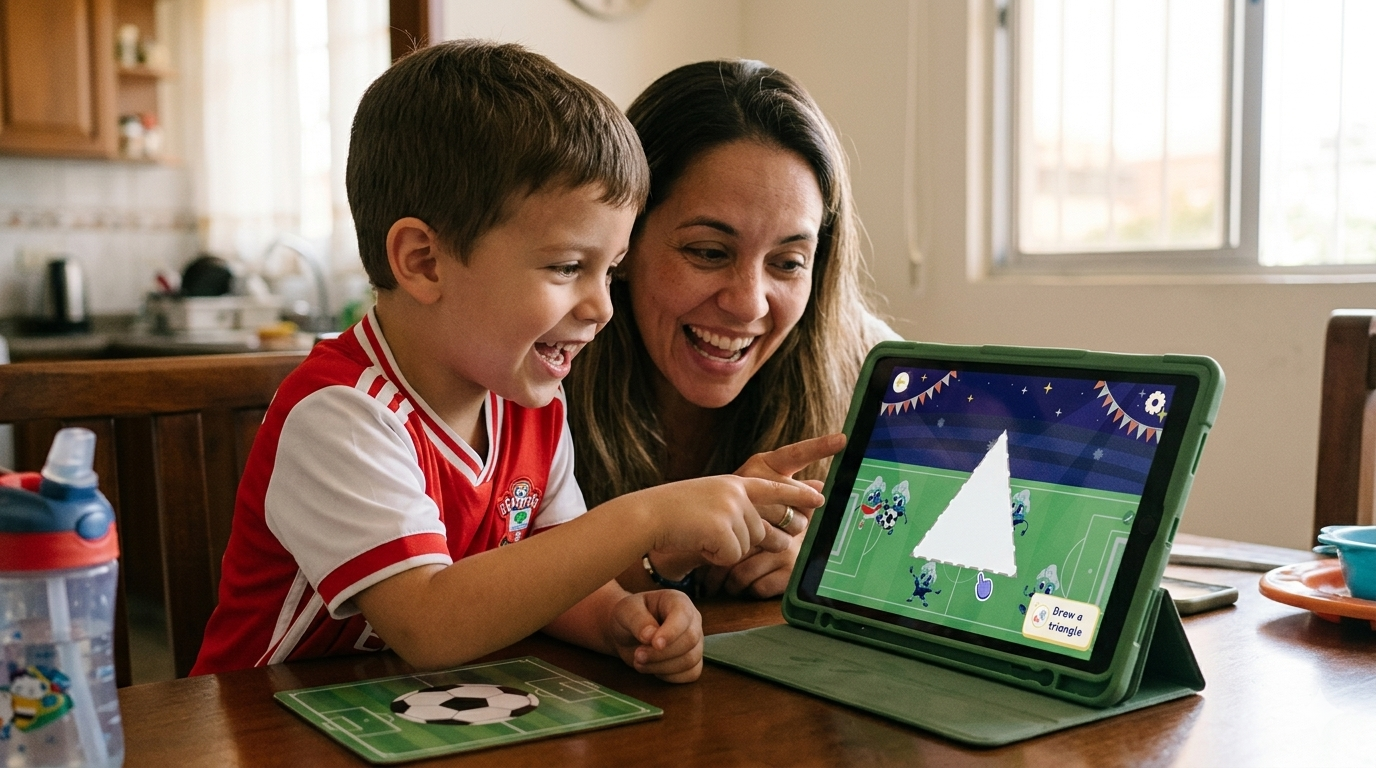 Draw the shape game parlini land