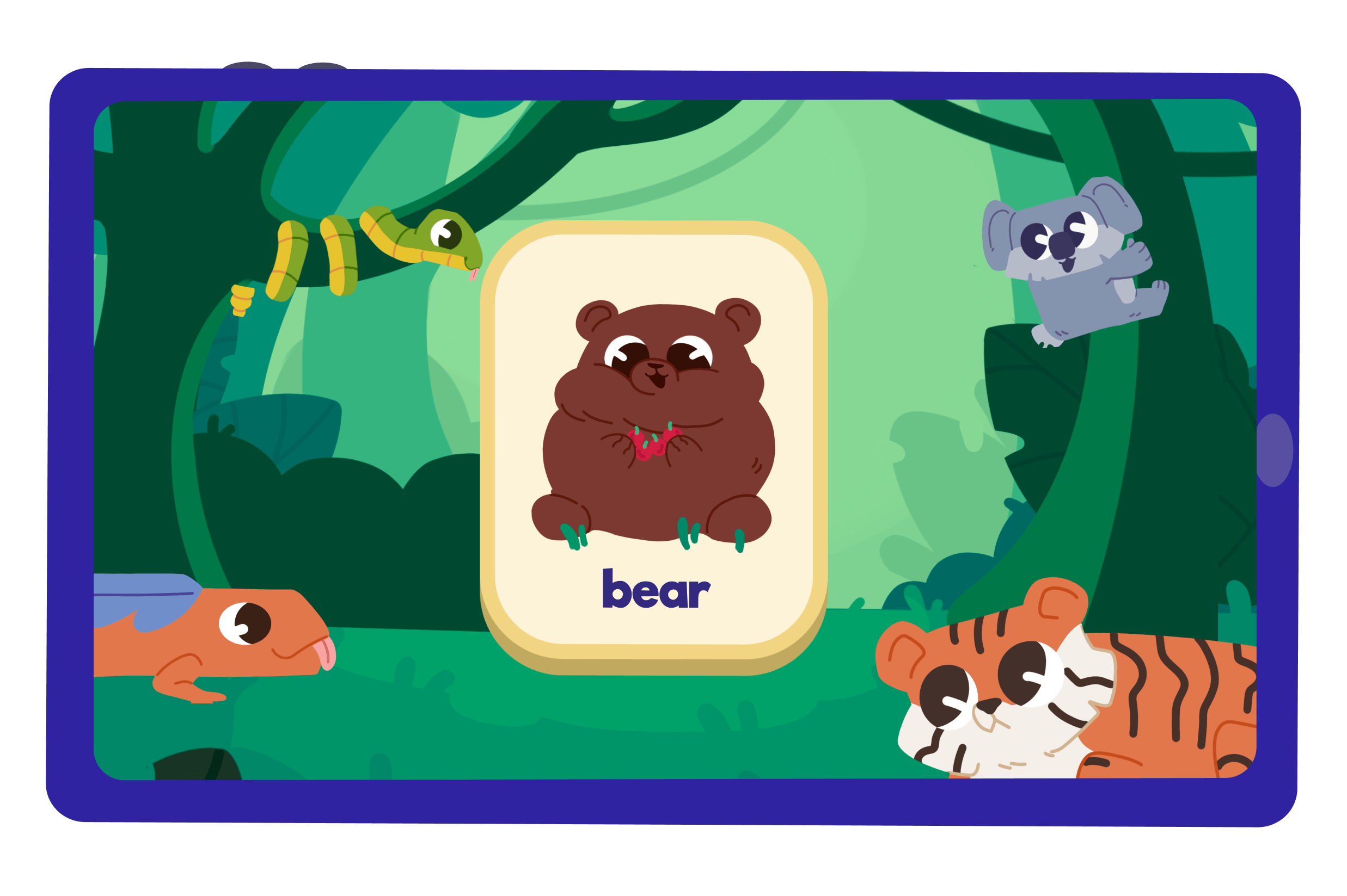 Kids learn English vocabulary through games