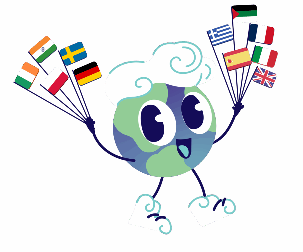 Lini with all the flags