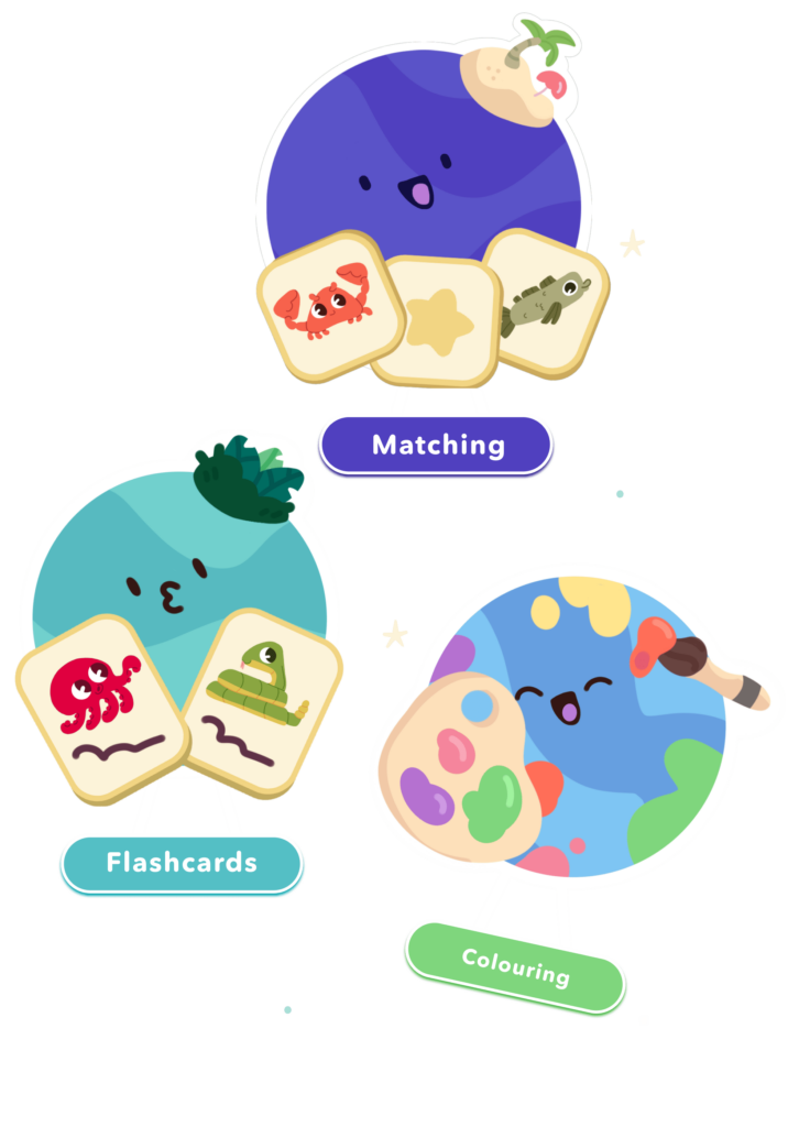 kids learn English through app games