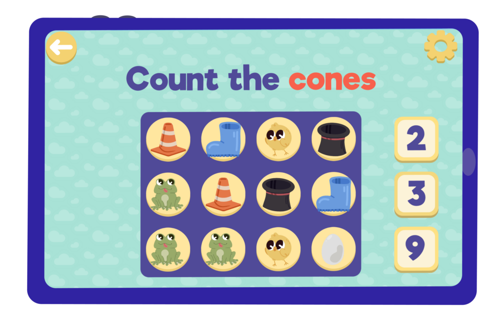 kids learn English through app games