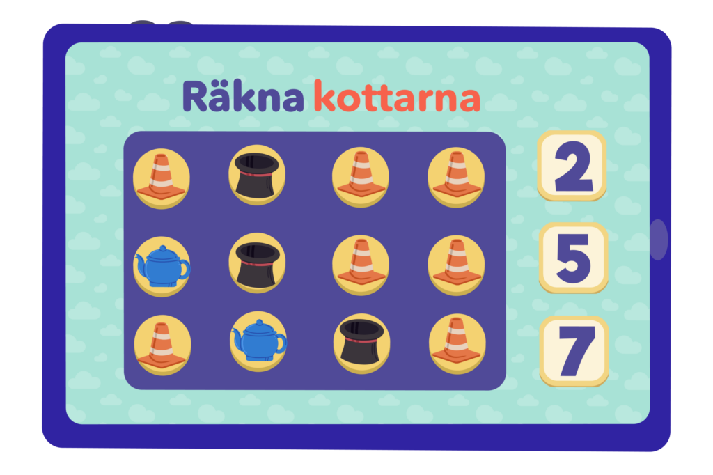 kids learn to count in Swedish