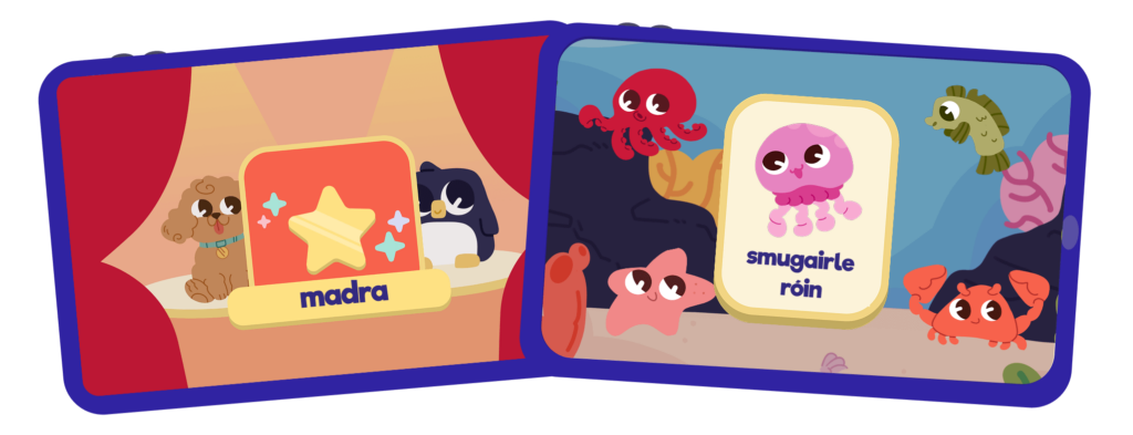 learn Irish words with Parlini Land