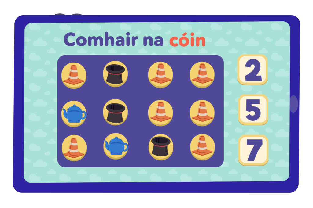 learn to count in Irish for kids