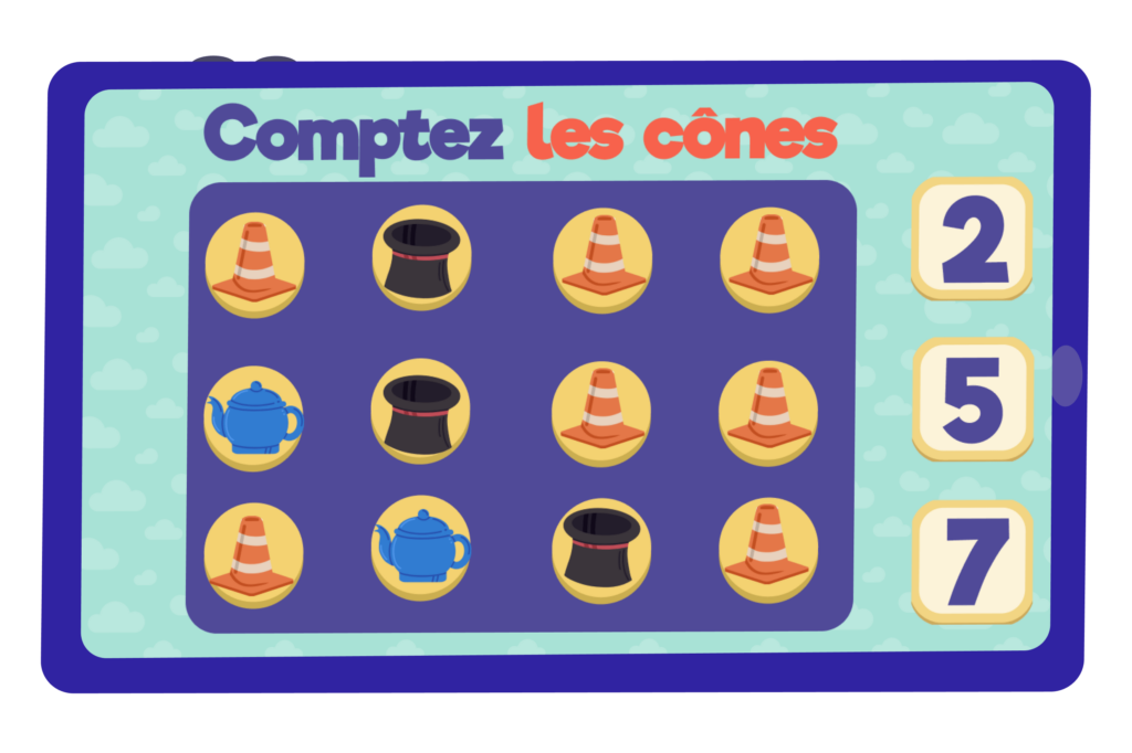 learning French through counting games