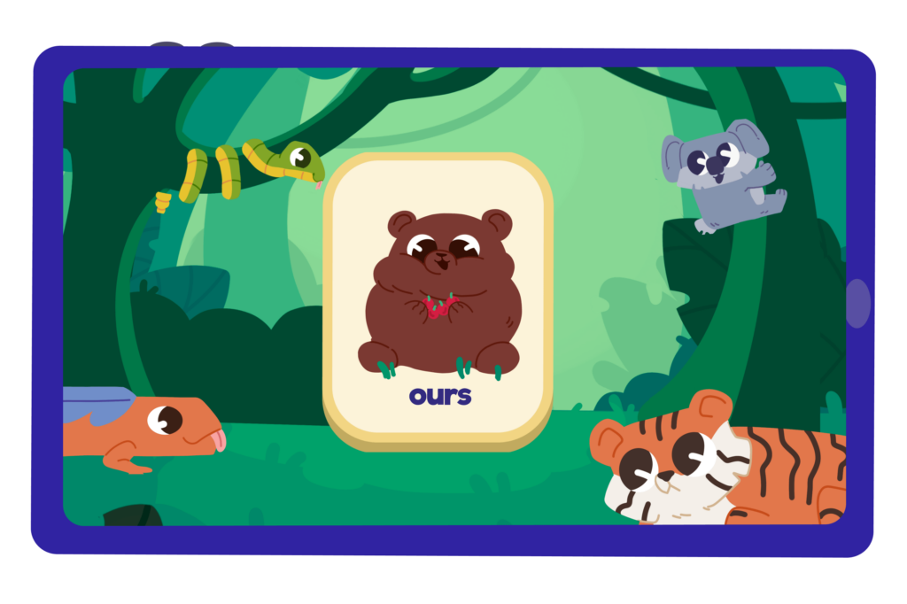 learning French through vocabulary kids games