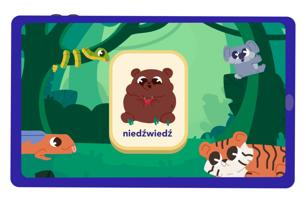 learn Polish words through fun kids games