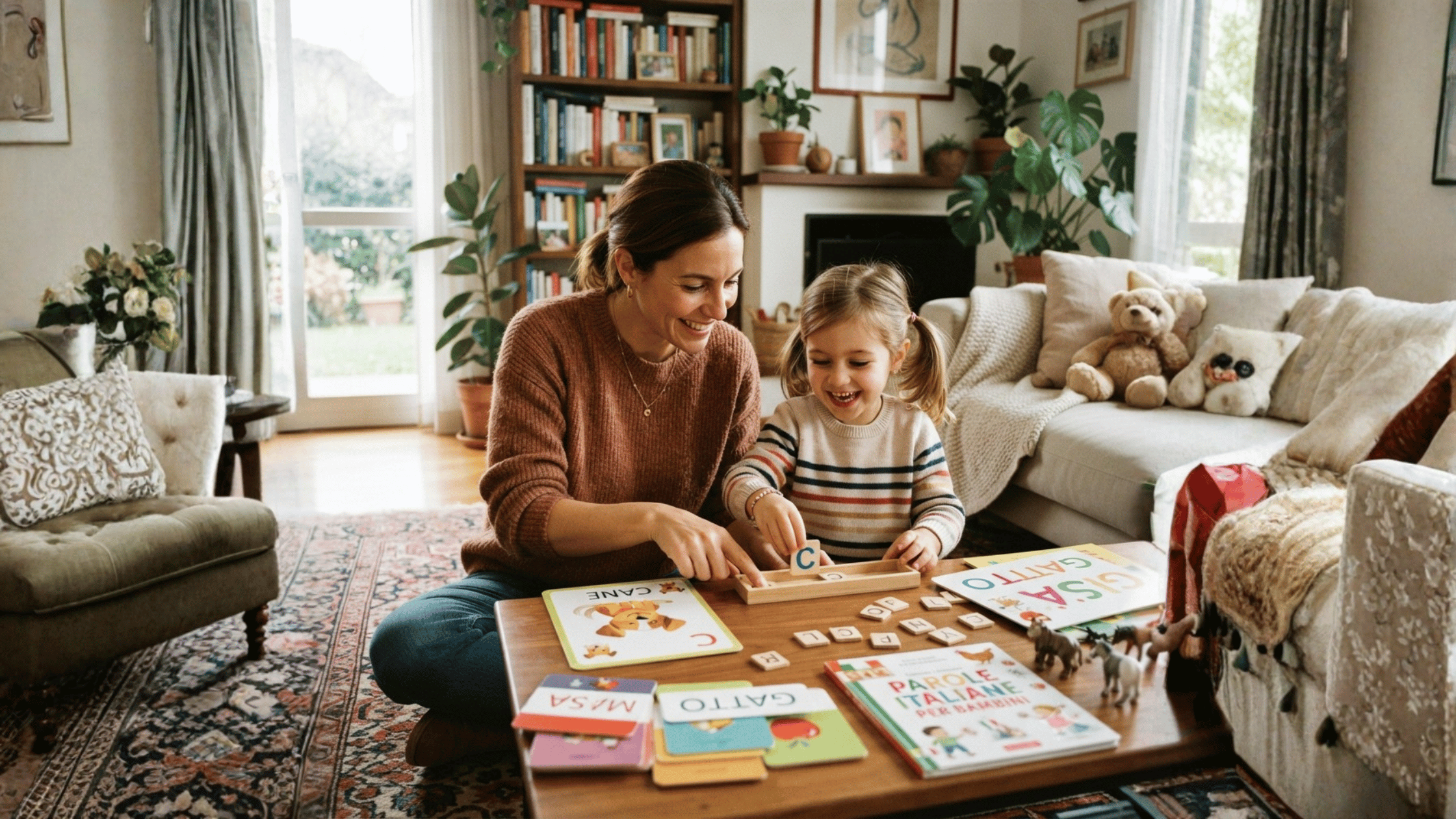 learning italian through kids games web banner