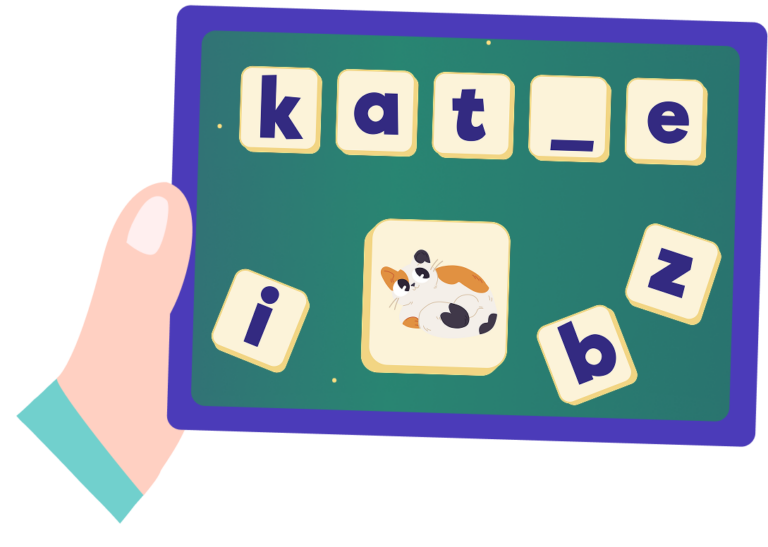 spelling - game - tablet - german