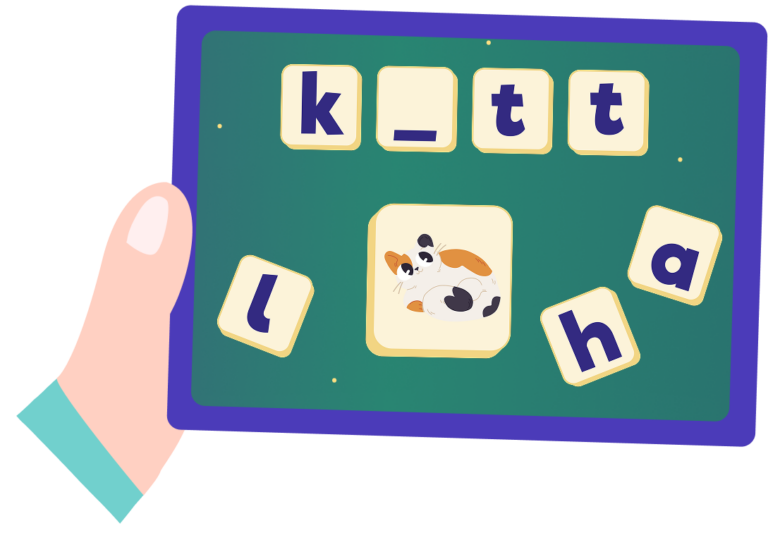 spelling - game - tablet - swedish